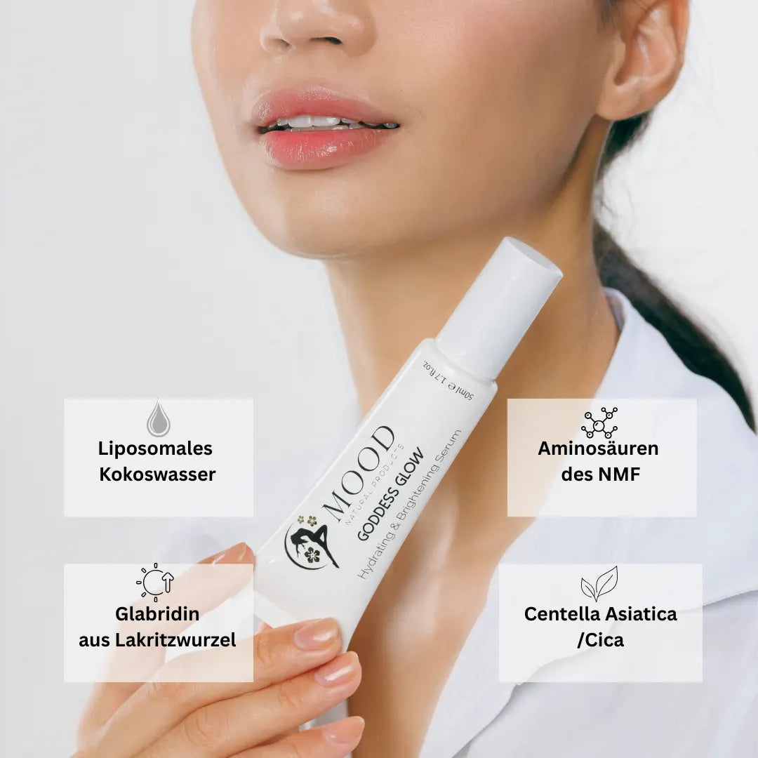 Wirkstoffe in MOOD Goddess Glow - Feuchtigkeit & Anti-Pigmentflecken Serum