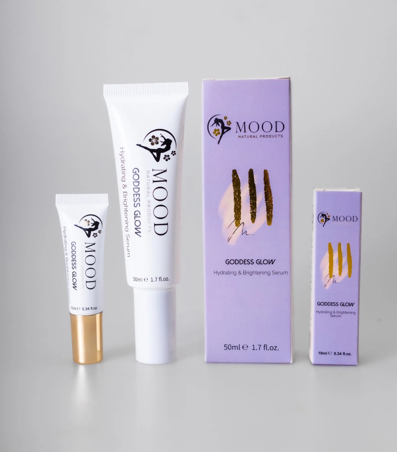 MOOD Goddess Glow -Tube und Verpackung