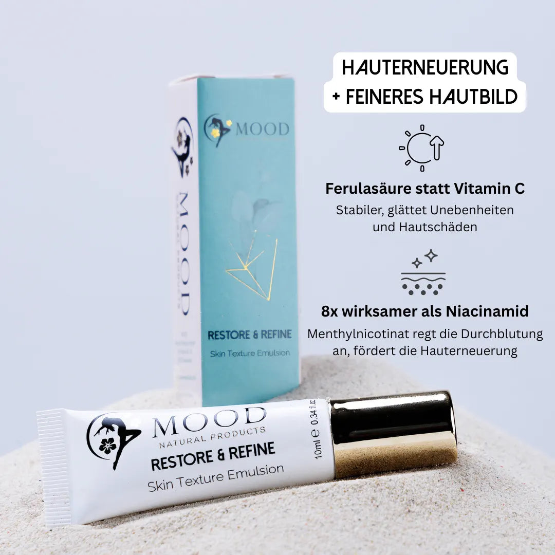 Restore & Refine - Hautverfeinernde Tagescreme - MOOD Naturals